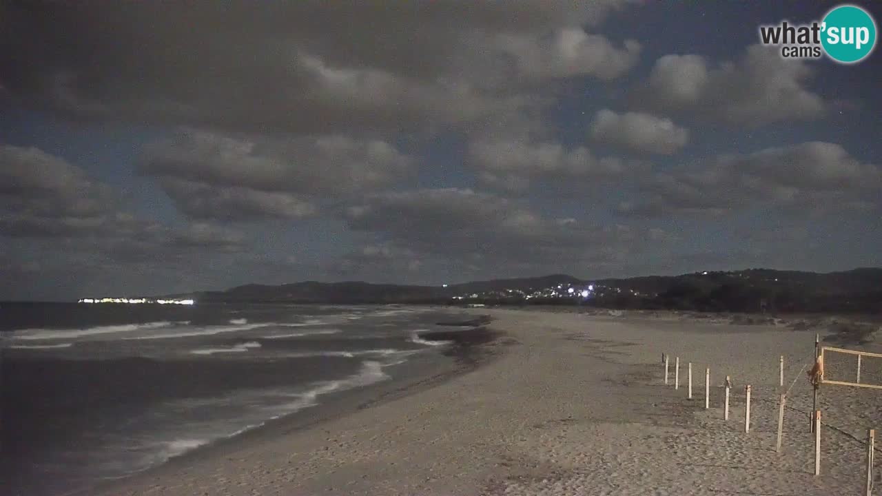 Spletna kamera v živo Plaža La Caletta – Budoni – Sardinija – Italija