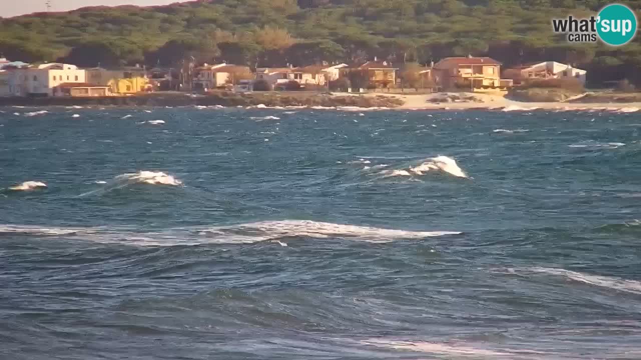 Spletna kamera v živo Plaža La Caletta – Budoni – Sardinija – Italija