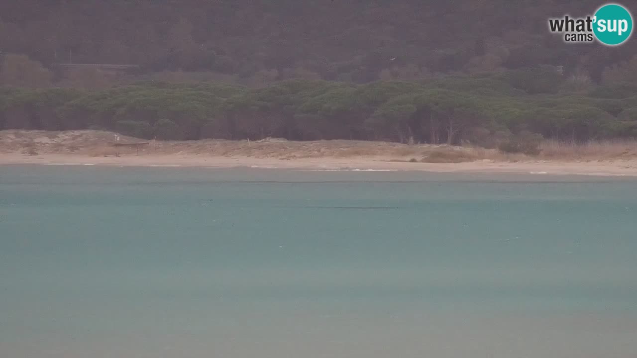 Spletna kamera v živo Plaža La Caletta – Budoni – Sardinija – Italija