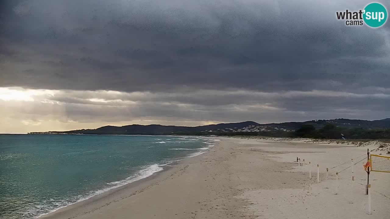 Spletna kamera v živo Plaža La Caletta – Budoni – Sardinija – Italija