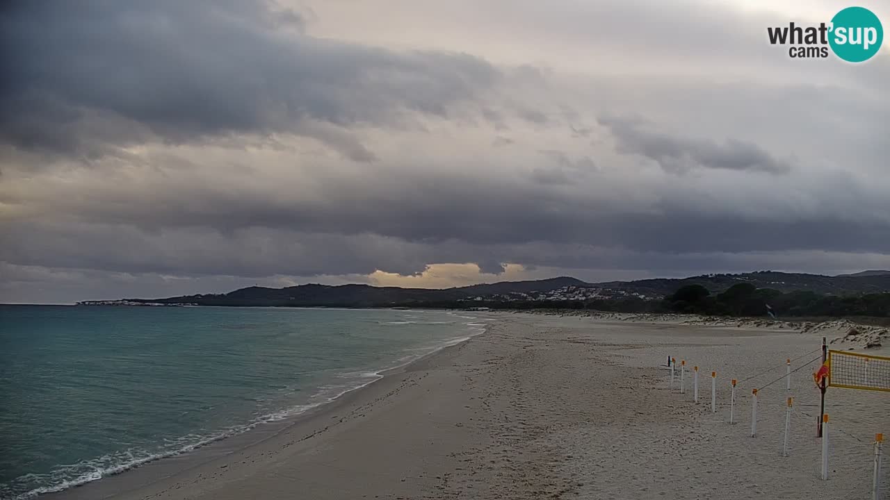 Spletna kamera v živo Plaža La Caletta – Budoni – Sardinija – Italija