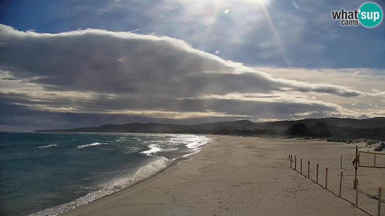 Spletna kamera v živo Plaža La Caletta – Budoni – Sardinija – Italija