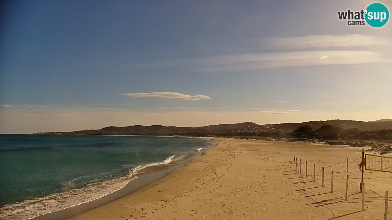 Spletna kamera v živo Plaža La Caletta – Budoni – Sardinija – Italija