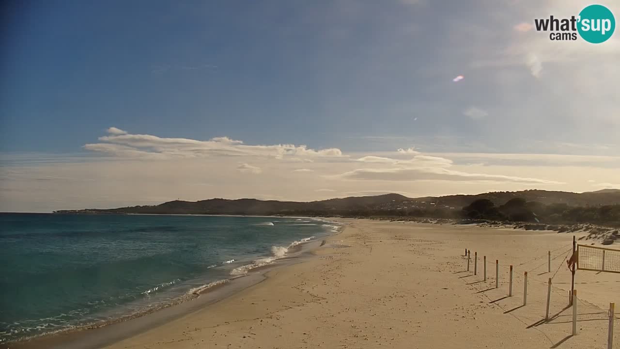 Spletna kamera v živo Plaža La Caletta – Budoni – Sardinija – Italija