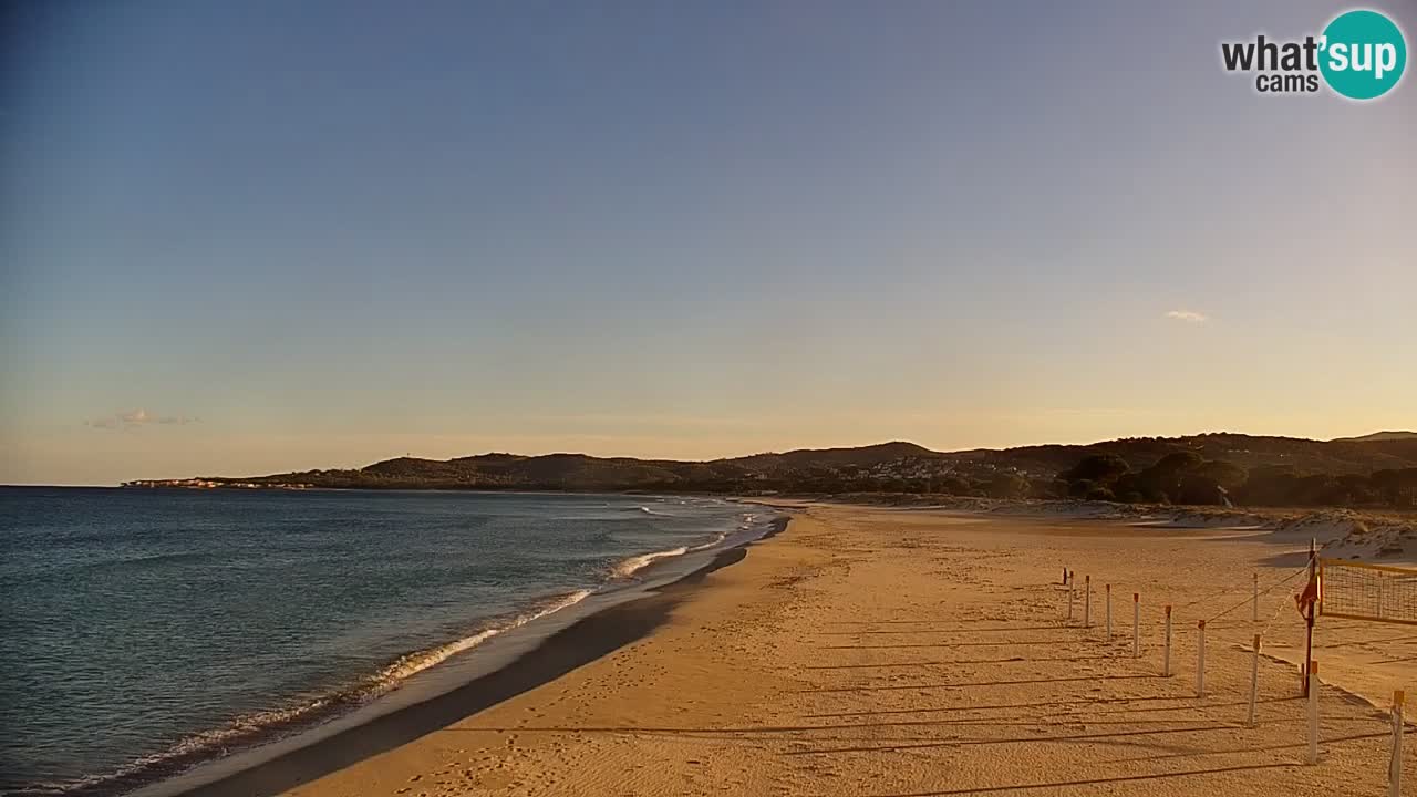 Spletna kamera v živo Plaža La Caletta – Budoni – Sardinija – Italija