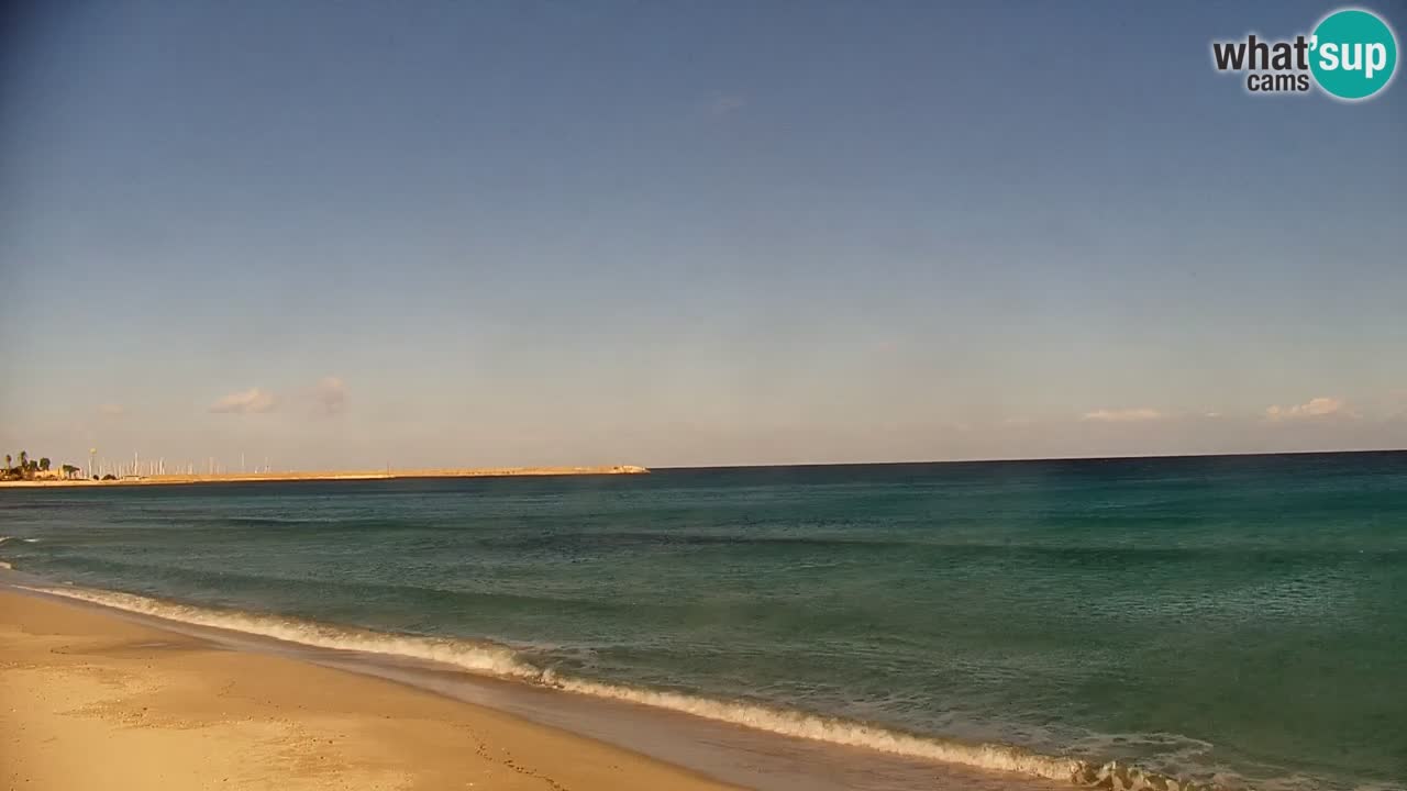 Spletna kamera v živo Plaža La Caletta – Budoni – Sardinija – Italija