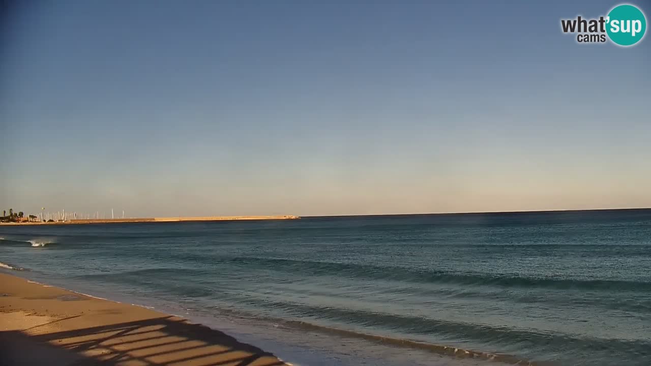 Spletna kamera v živo Plaža La Caletta – Budoni – Sardinija – Italija