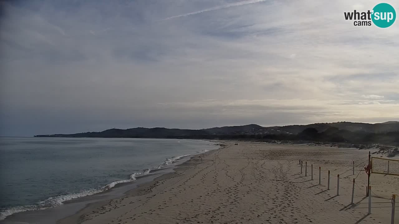 Spletna kamera v živo Plaža La Caletta – Budoni – Sardinija – Italija