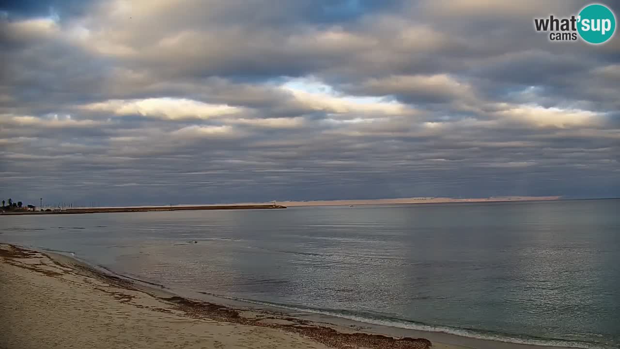 Spletna kamera v živo Plaža La Caletta – Budoni – Sardinija – Italija