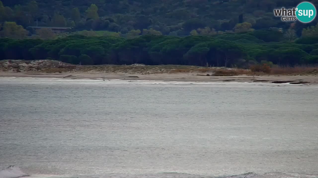 Spletna kamera v živo Plaža La Caletta – Budoni – Sardinija – Italija