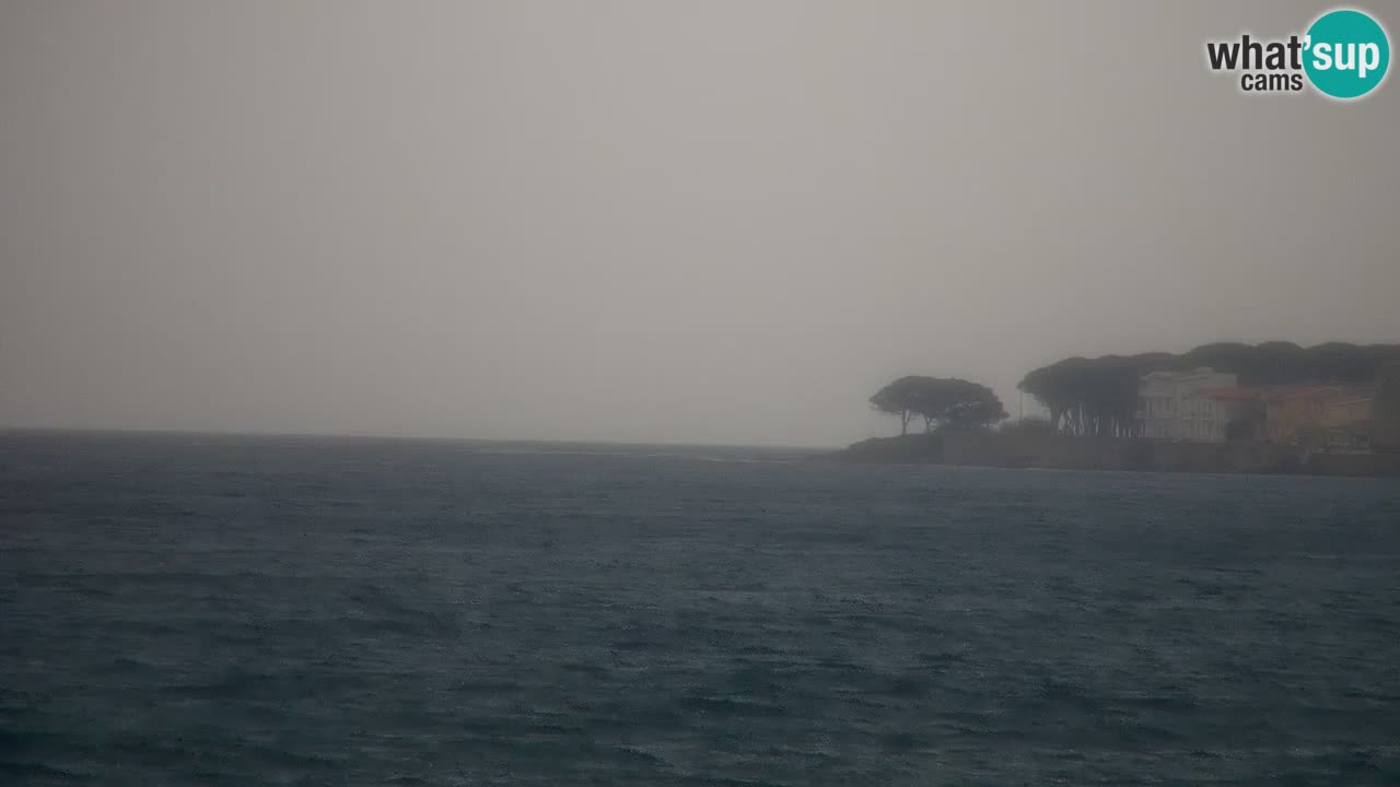 Spletna kamera v živo Plaža La Caletta – Budoni – Sardinija – Italija