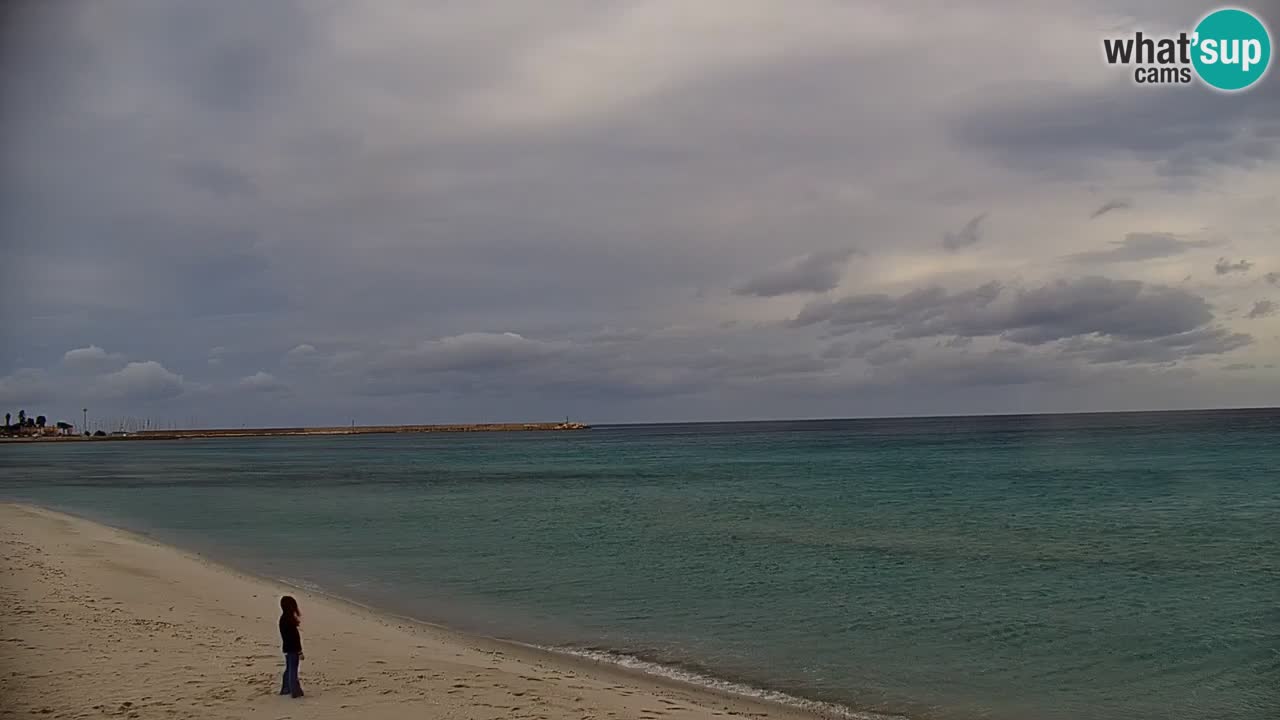 Spletna kamera v živo Plaža La Caletta – Budoni – Sardinija – Italija