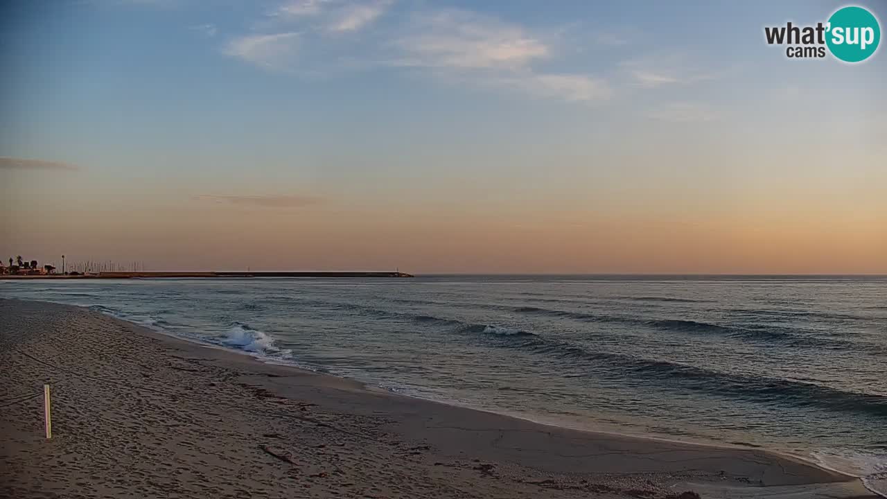 Spletna kamera v živo Plaža La Caletta – Budoni – Sardinija – Italija