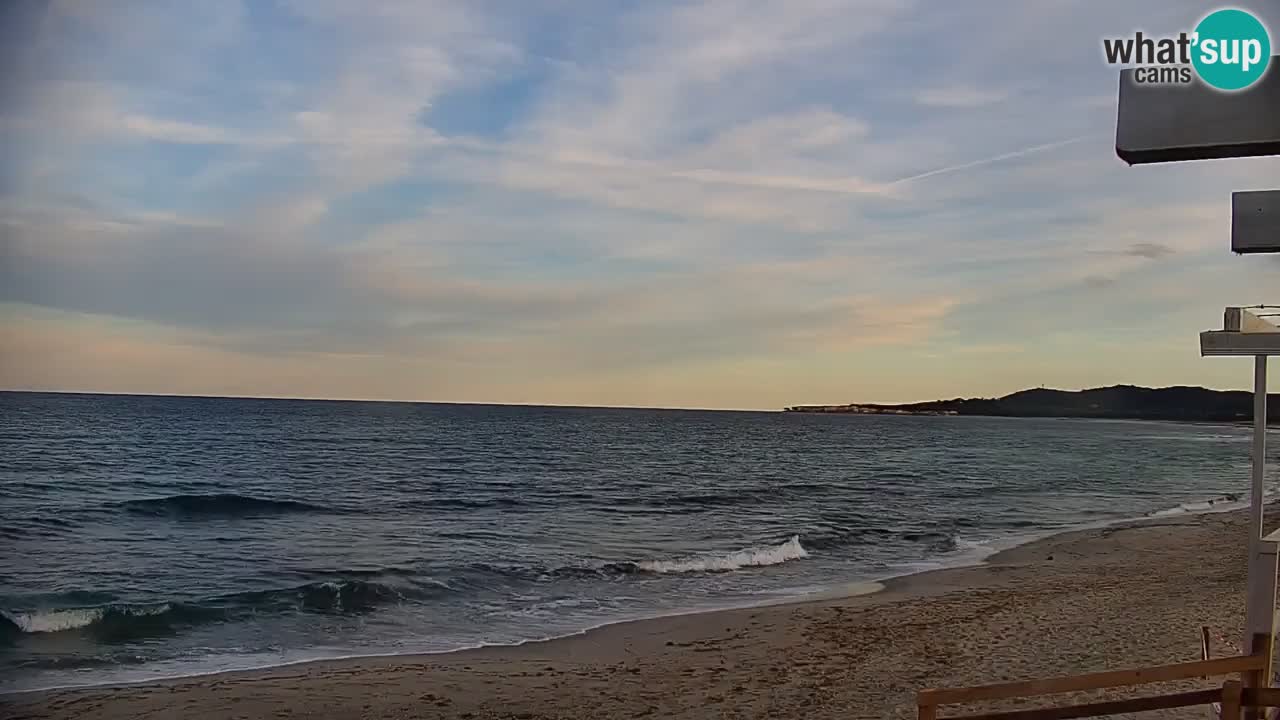 Spletna kamera v živo Plaža La Caletta – Budoni – Sardinija – Italija