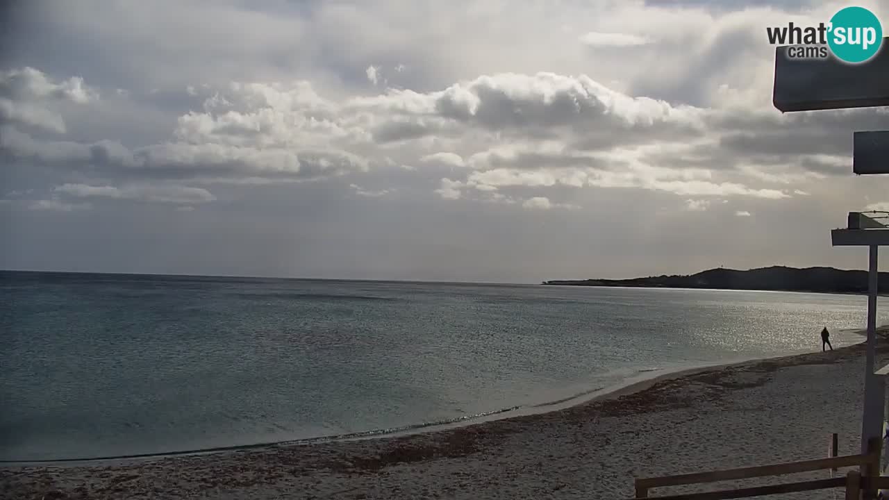 Spletna kamera v živo Plaža La Caletta – Budoni – Sardinija – Italija