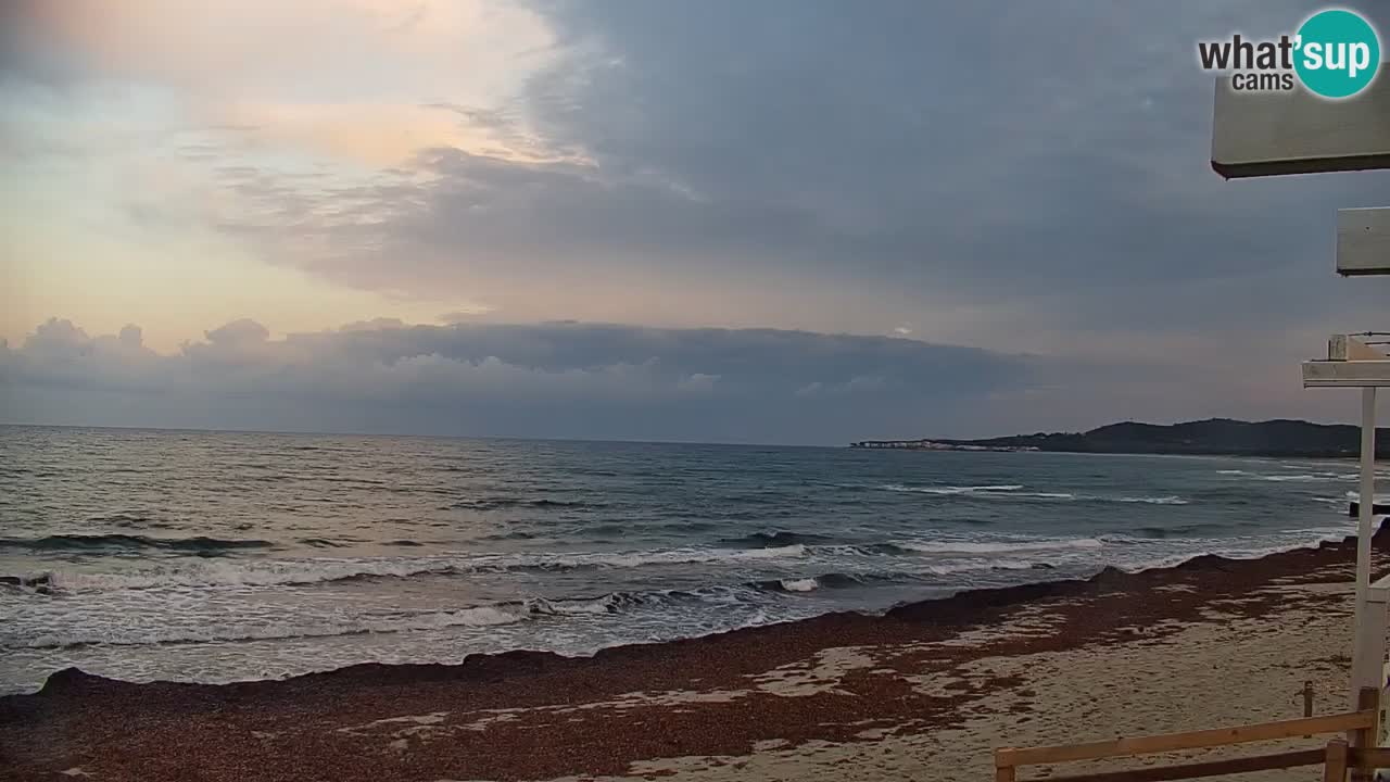 Spletna kamera v živo Plaža La Caletta – Budoni – Sardinija – Italija