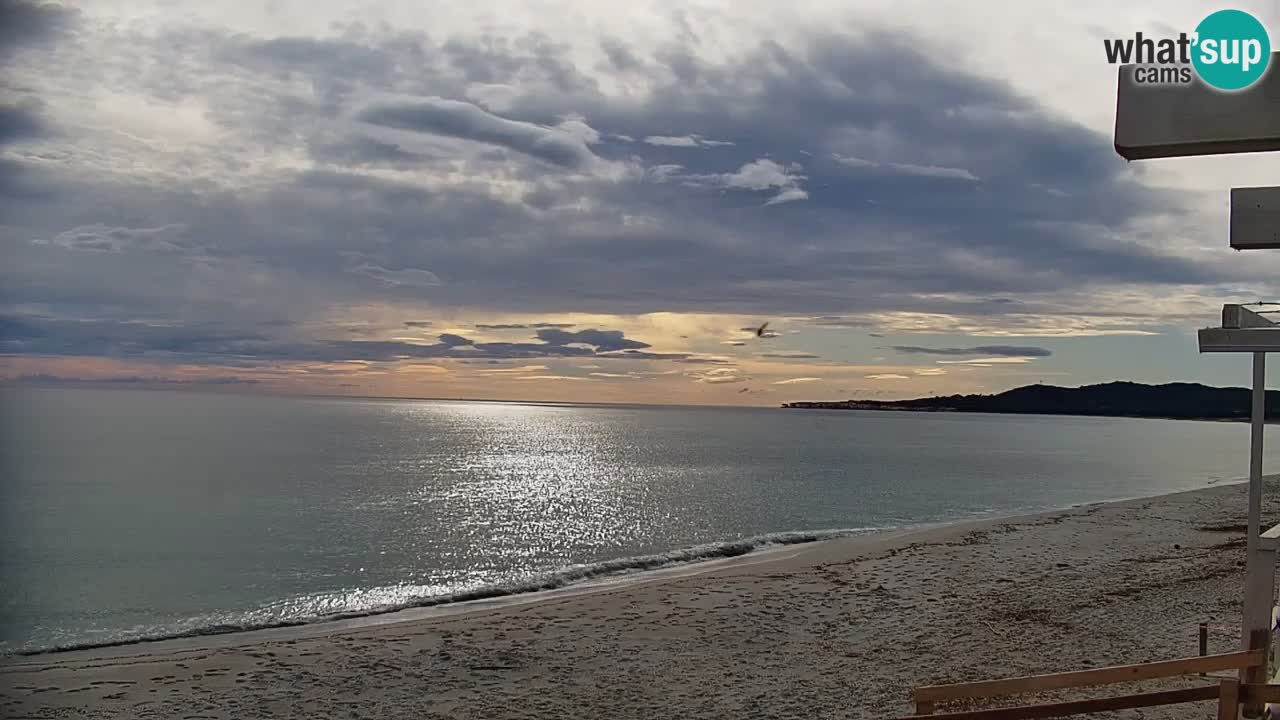 Spletna kamera v živo Plaža La Caletta – Budoni – Sardinija – Italija