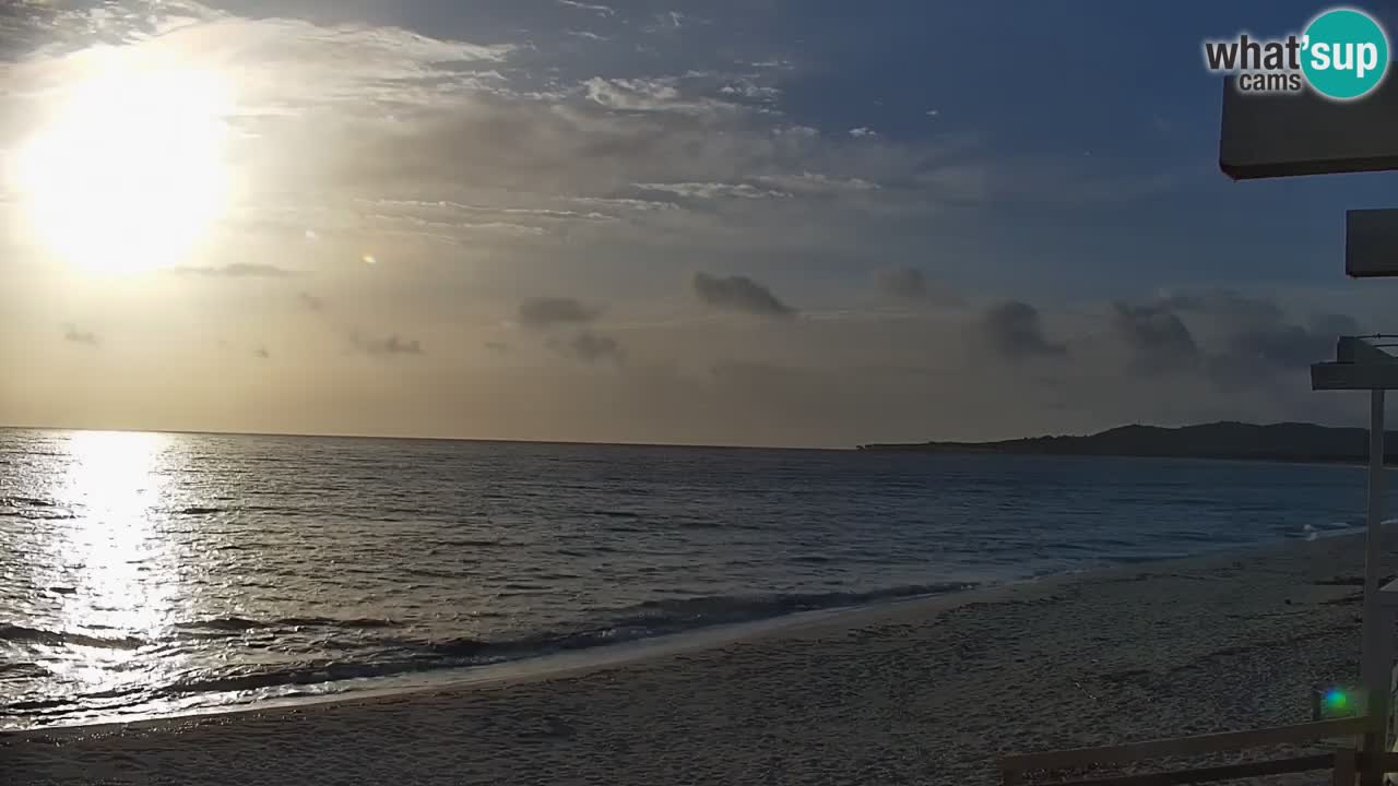 Spletna kamera v živo Plaža La Caletta – Budoni – Sardinija – Italija