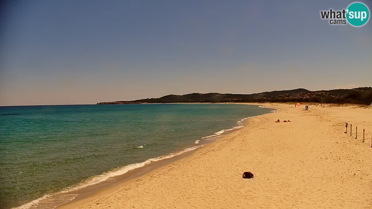 Spletna kamera v živo Plaža La Caletta – Budoni – Sardinija – Italija