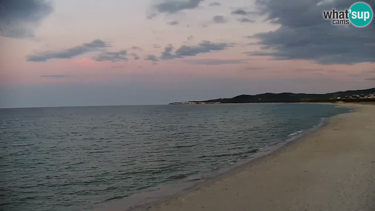 Spletna kamera v živo Plaža La Caletta – Budoni – Sardinija – Italija