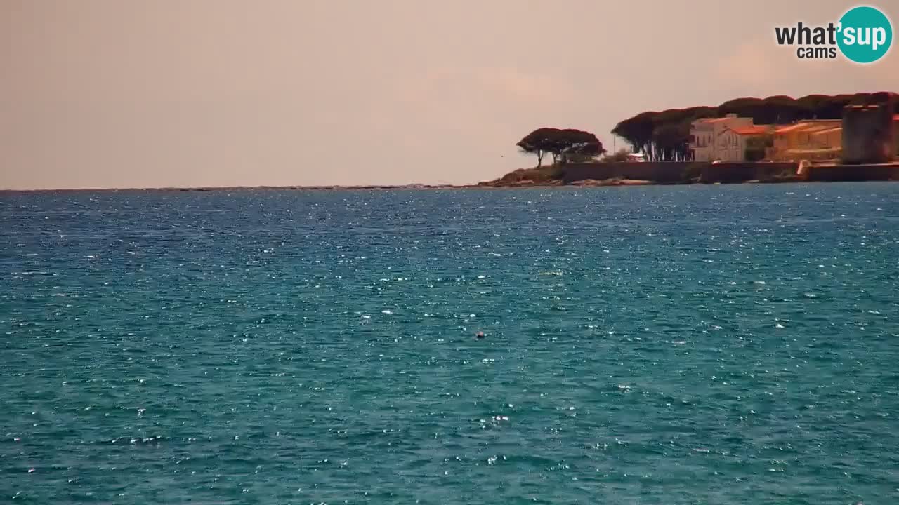 Spletna kamera v živo Plaža La Caletta – Budoni – Sardinija – Italija