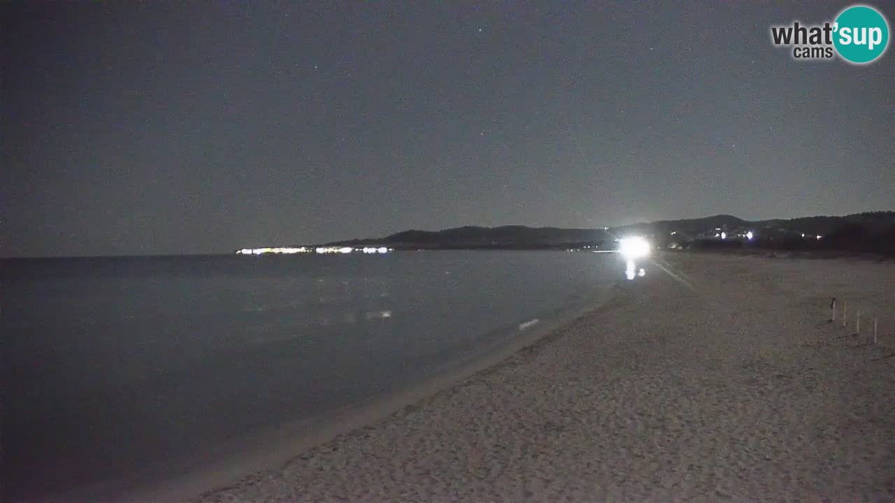 Spletna kamera v živo Plaža La Caletta – Budoni – Sardinija – Italija