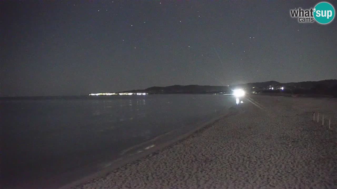 Spletna kamera v živo Plaža La Caletta – Budoni – Sardinija – Italija