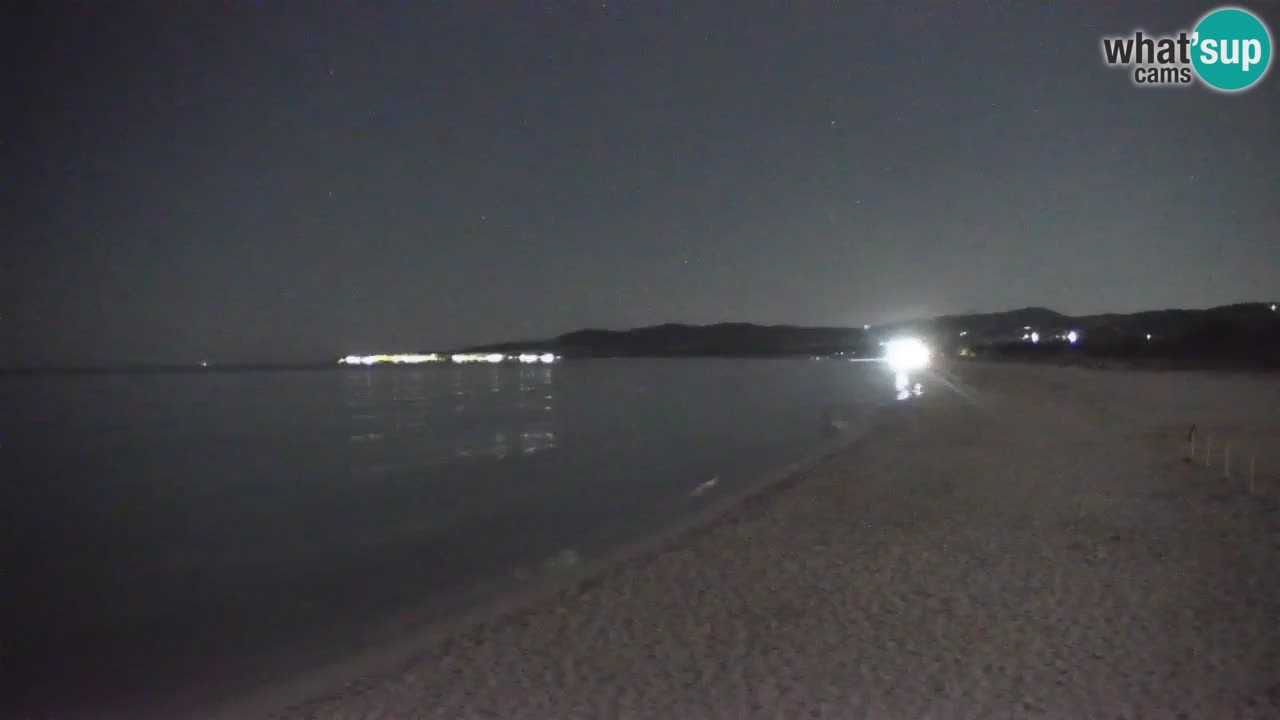 Spletna kamera v živo Plaža La Caletta – Budoni – Sardinija – Italija