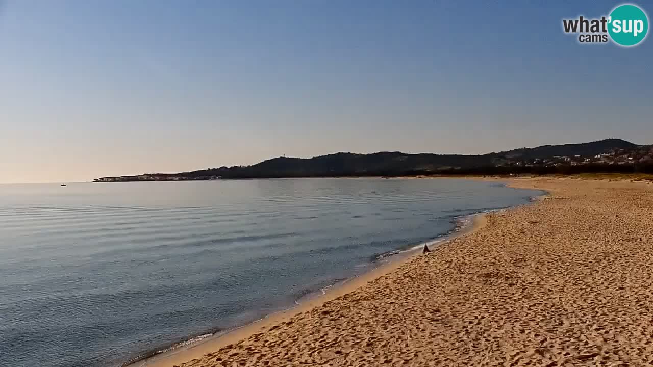 Spletna kamera v živo Plaža La Caletta – Budoni – Sardinija – Italija