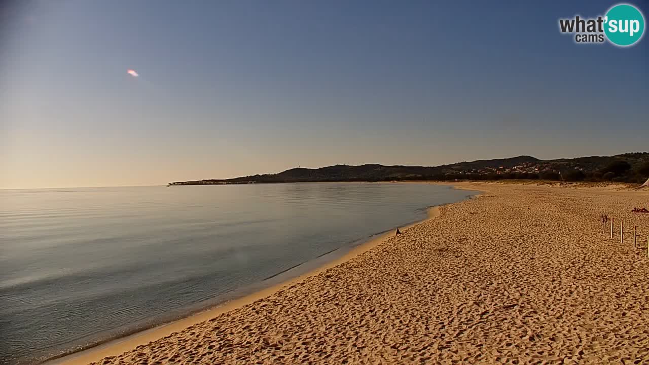 Spletna kamera v živo Plaža La Caletta – Budoni – Sardinija – Italija
