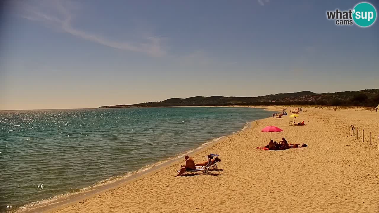 Spletna kamera v živo Plaža La Caletta – Budoni – Sardinija – Italija