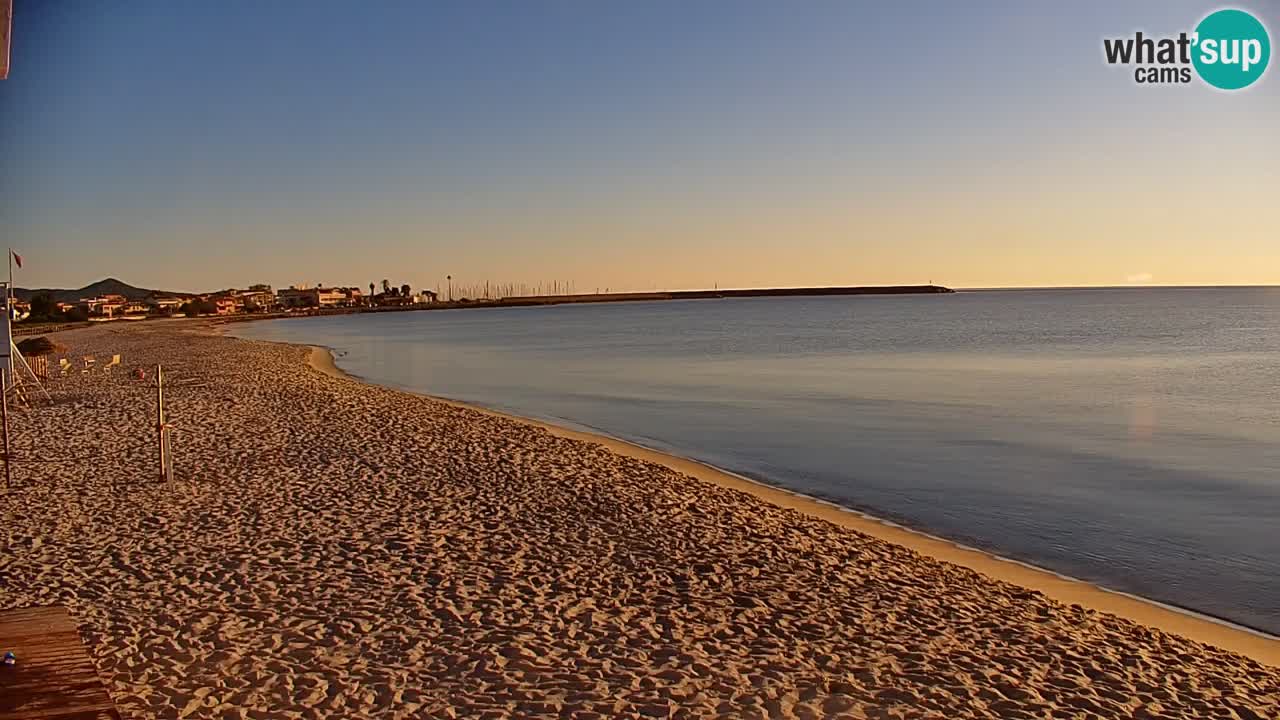 Spletna kamera v živo Plaža La Caletta – Budoni – Sardinija – Italija