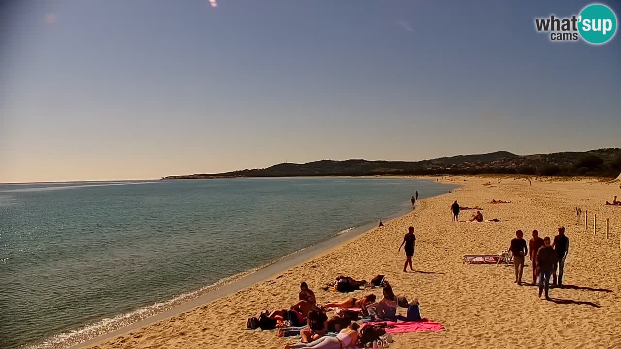 Spletna kamera v živo Plaža La Caletta – Budoni – Sardinija – Italija