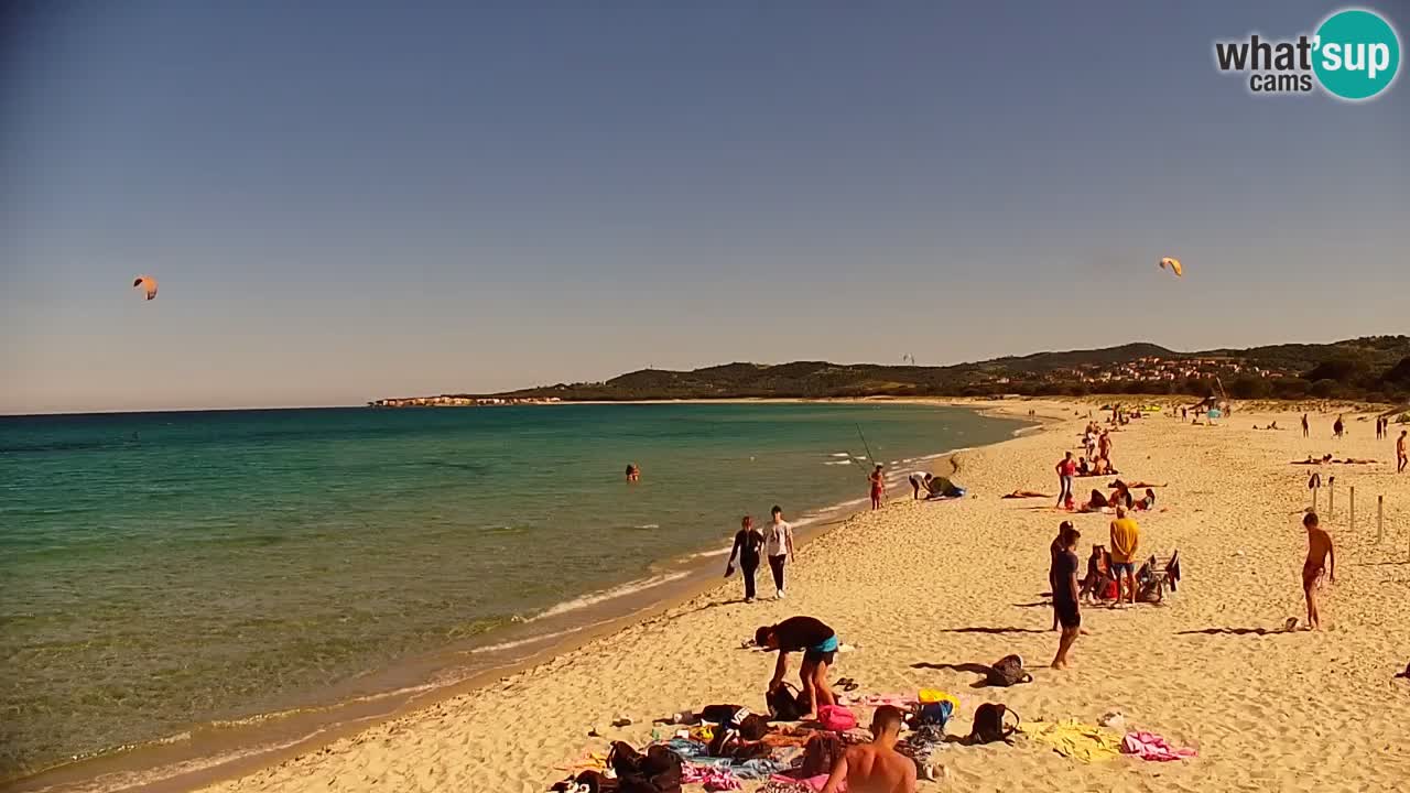 Spletna kamera v živo Plaža La Caletta – Budoni – Sardinija – Italija