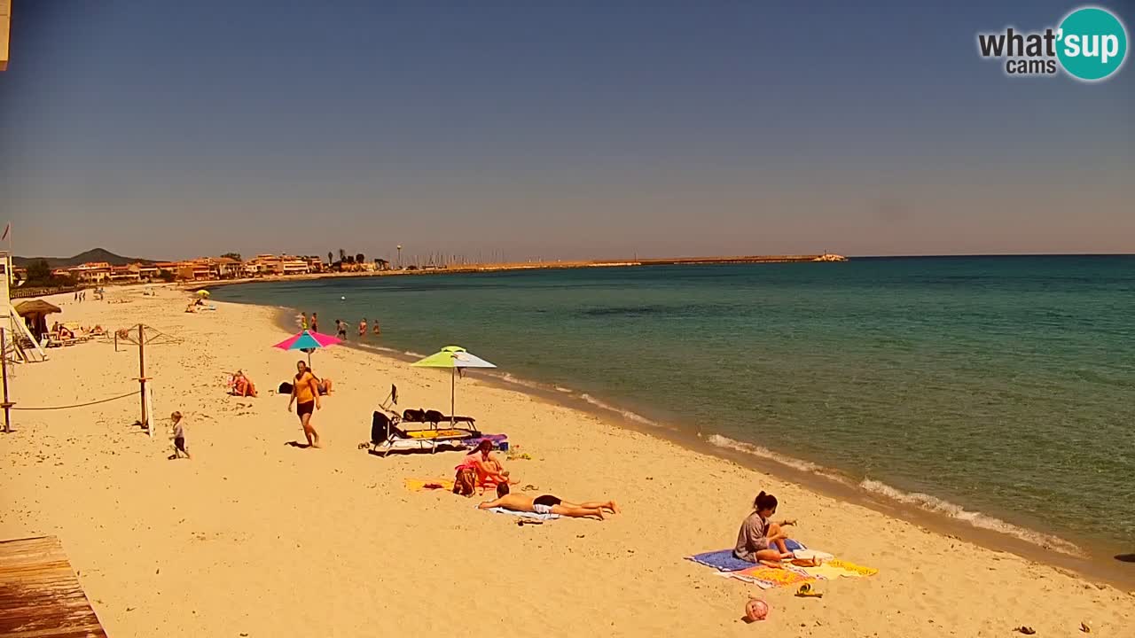 Spletna kamera v živo Plaža La Caletta – Budoni – Sardinija – Italija
