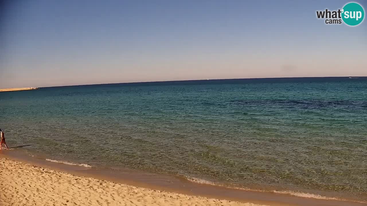 Spletna kamera v živo Plaža La Caletta – Budoni – Sardinija – Italija