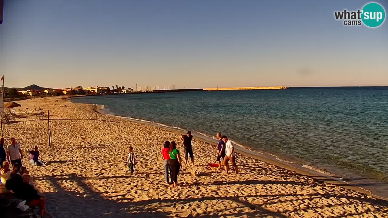 Spletna kamera v živo Plaža La Caletta – Budoni – Sardinija – Italija