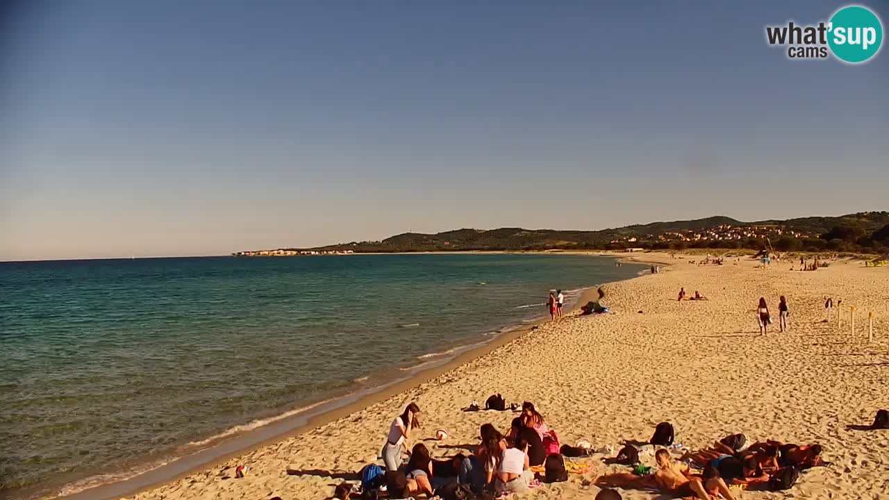 Spletna kamera v živo Plaža La Caletta – Budoni – Sardinija – Italija