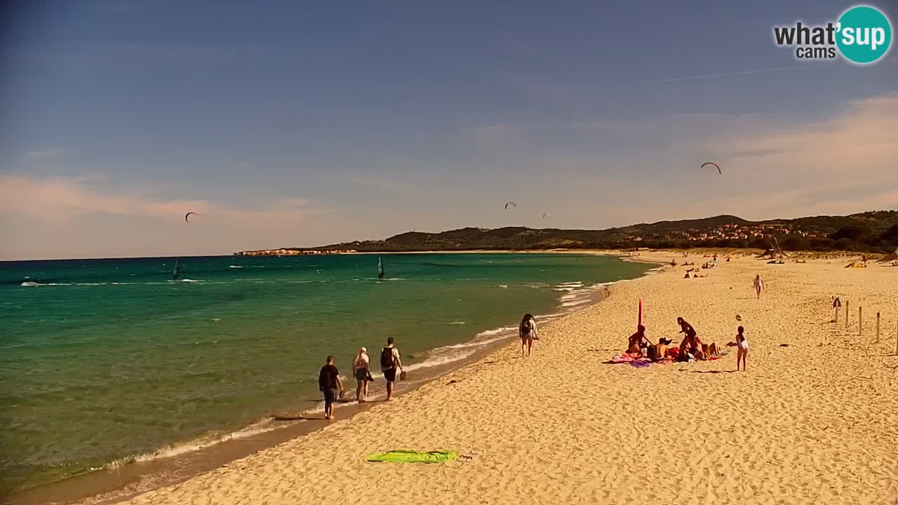 Spletna kamera v živo Plaža La Caletta – Budoni – Sardinija – Italija