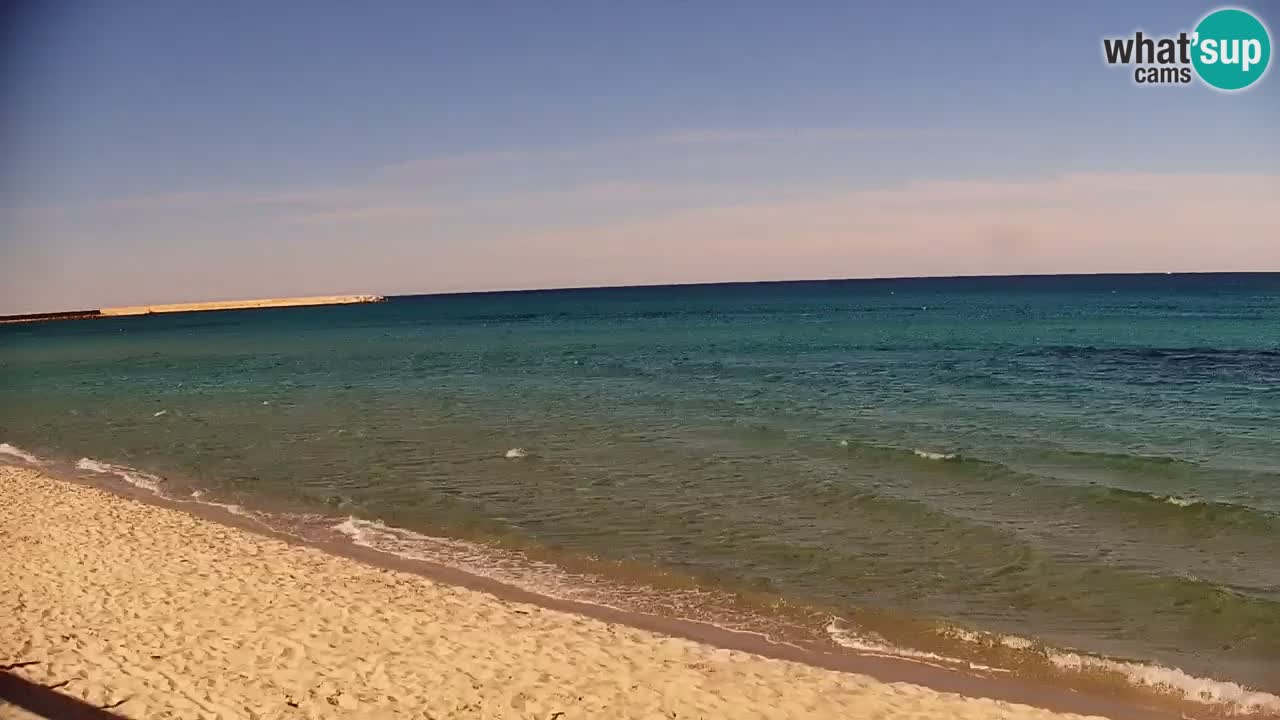 Spletna kamera v živo Plaža La Caletta – Budoni – Sardinija – Italija