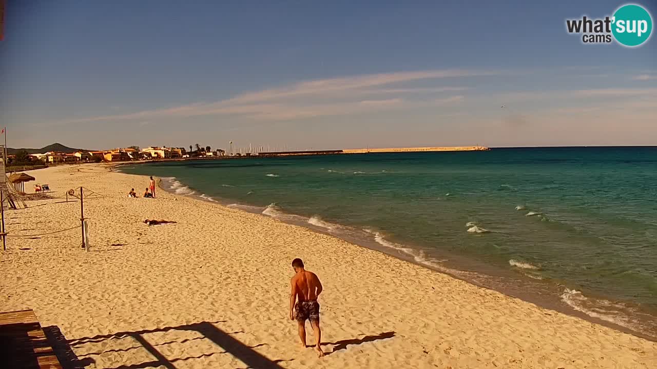 Spletna kamera v živo Plaža La Caletta – Budoni – Sardinija – Italija