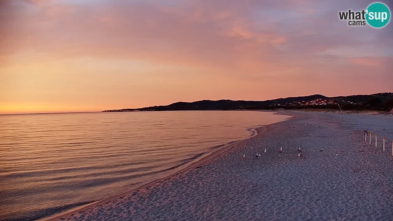 Spletna kamera v živo Plaža La Caletta – Budoni – Sardinija – Italija