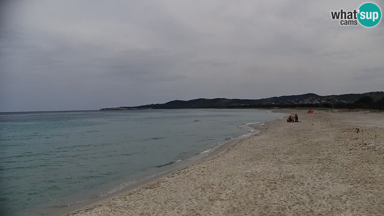 Spletna kamera v živo Plaža La Caletta – Budoni – Sardinija – Italija