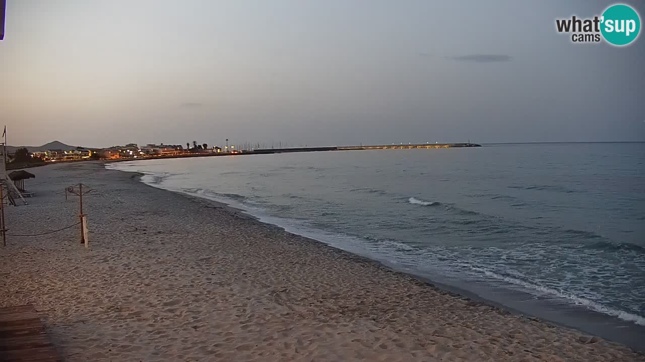 Spletna kamera v živo Plaža La Caletta – Budoni – Sardinija – Italija