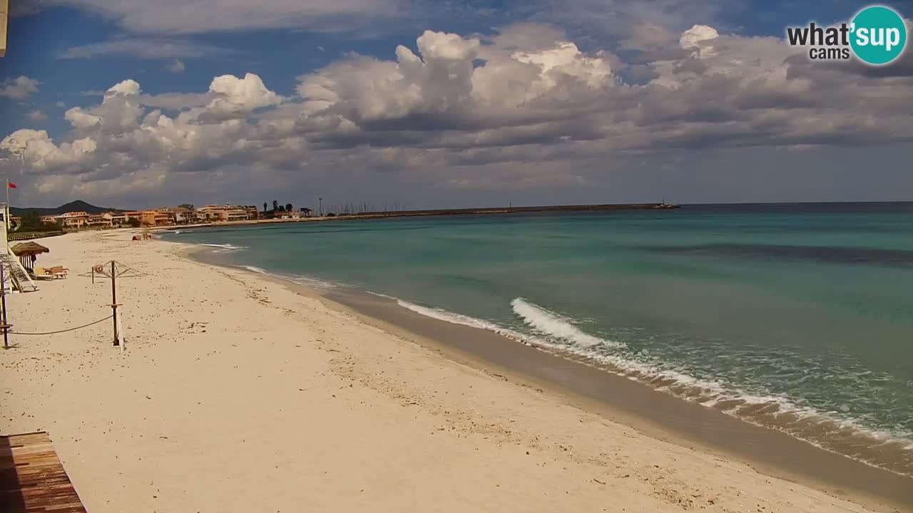 Spletna kamera v živo Plaža La Caletta – Budoni – Sardinija – Italija