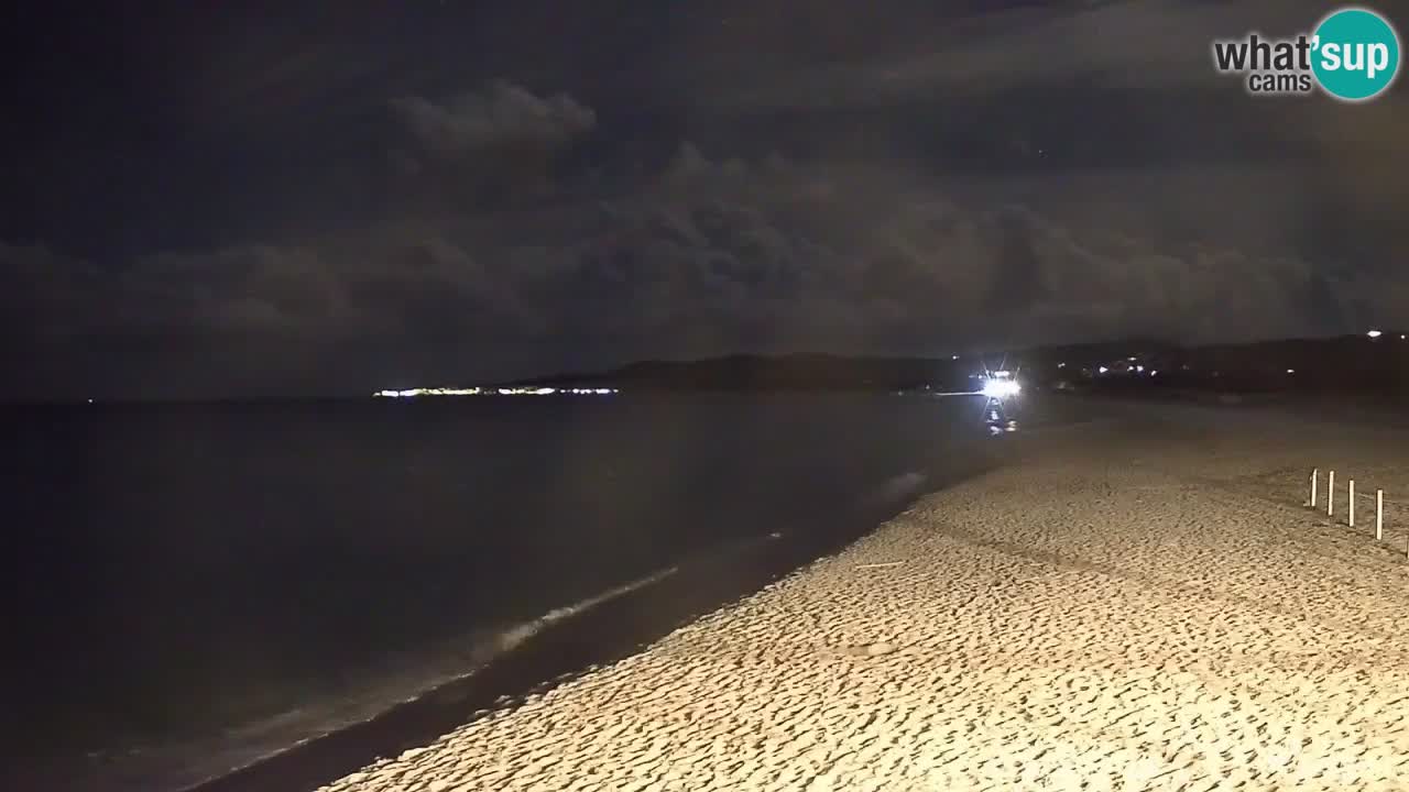 Spletna kamera v živo Plaža La Caletta – Budoni – Sardinija – Italija