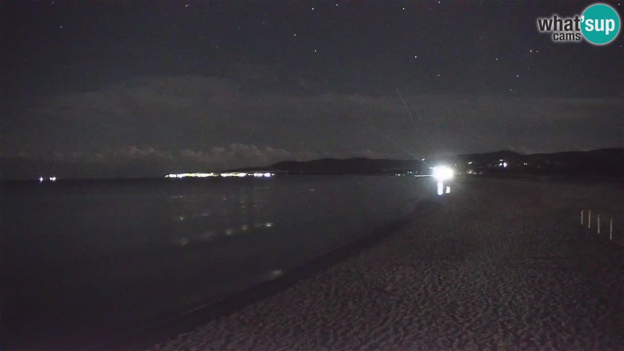 Spletna kamera v živo Plaža La Caletta – Budoni – Sardinija – Italija