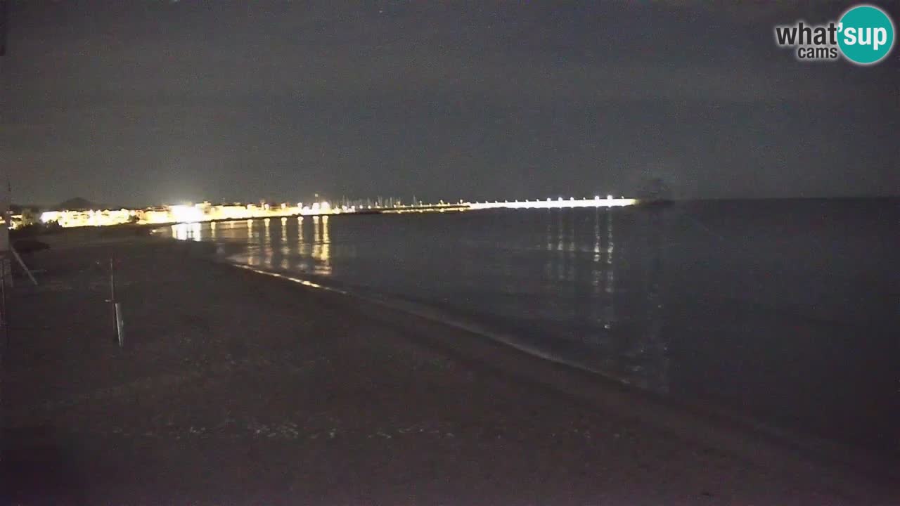 Spletna kamera v živo Plaža La Caletta – Budoni – Sardinija – Italija