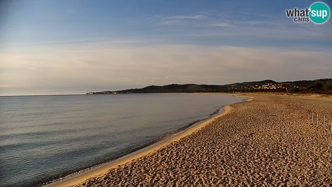 Spletna kamera v živo Plaža La Caletta – Budoni – Sardinija – Italija