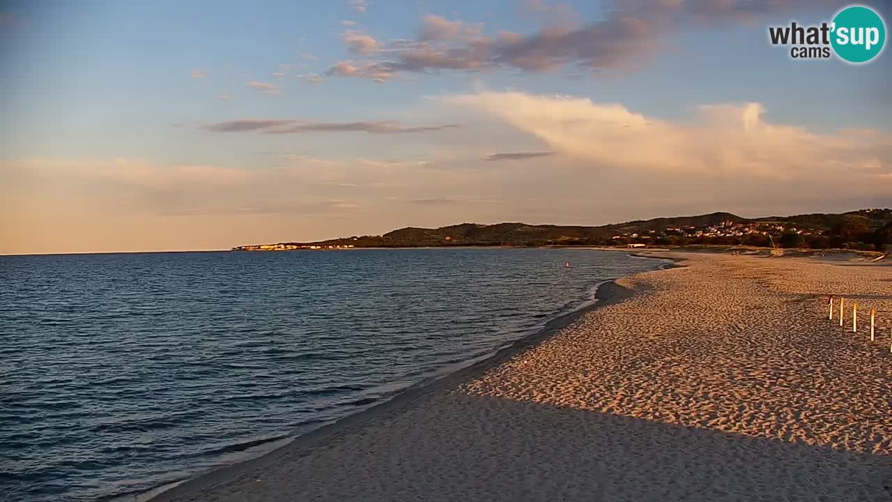 Spletna kamera v živo Plaža La Caletta – Budoni – Sardinija – Italija